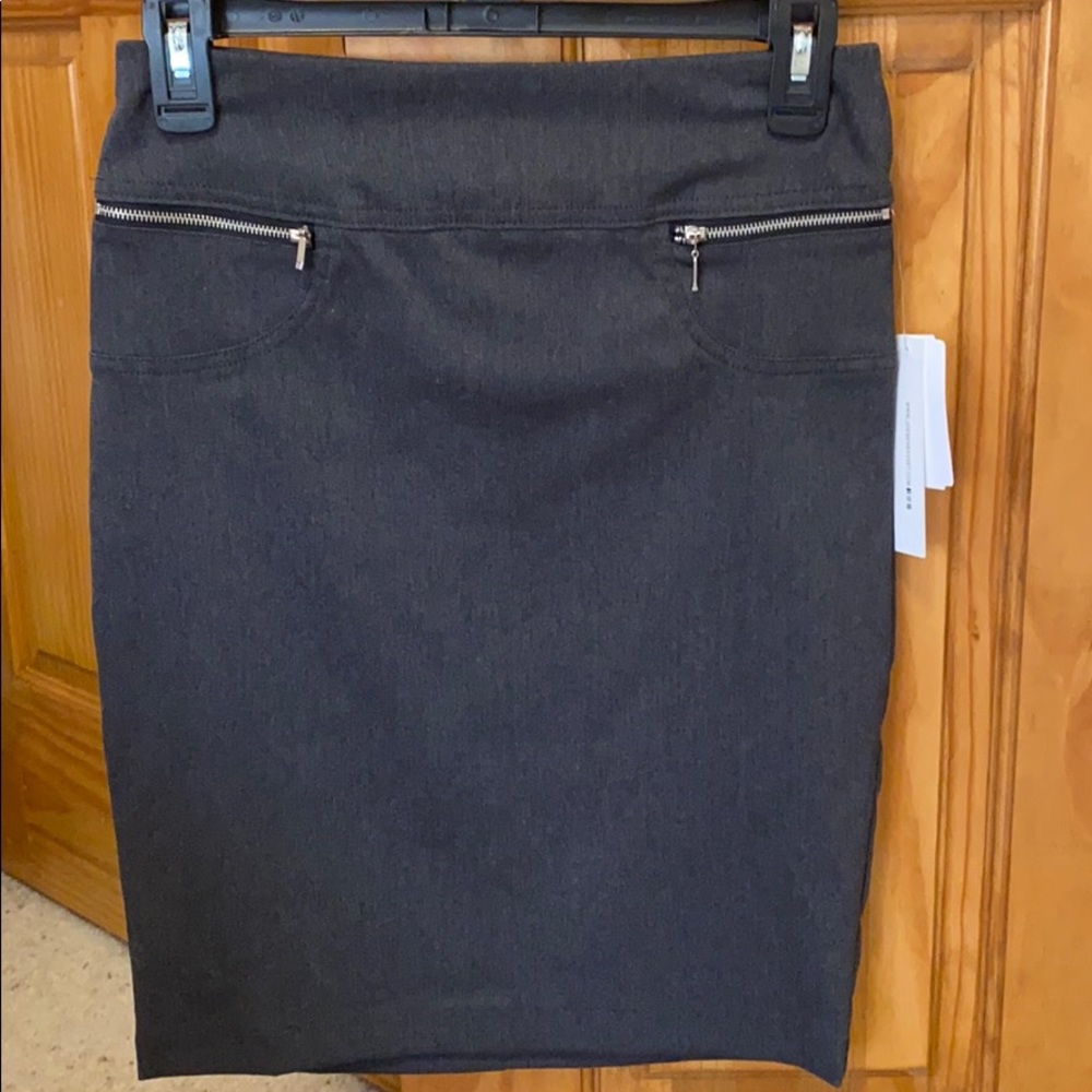 Dark Grey Pencil Skirt